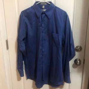 Blue button up